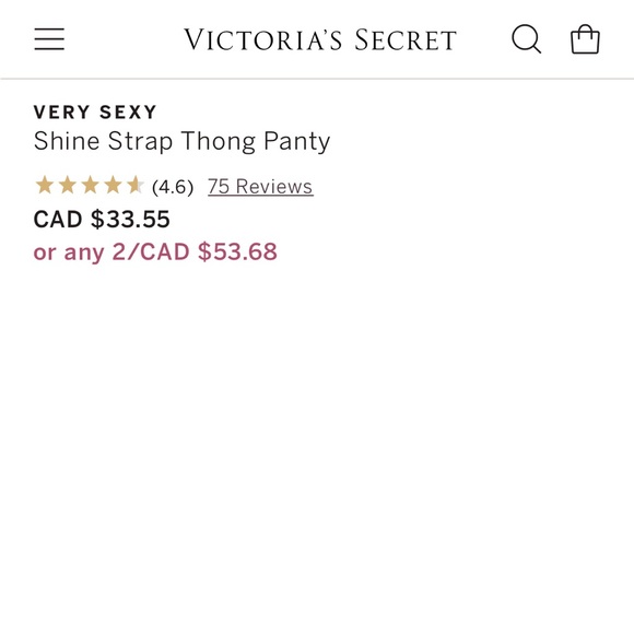 Victoria Secret VERY SEXY
Shine Strap Thong Panty    ST 11206254 - Picture 5 of 8